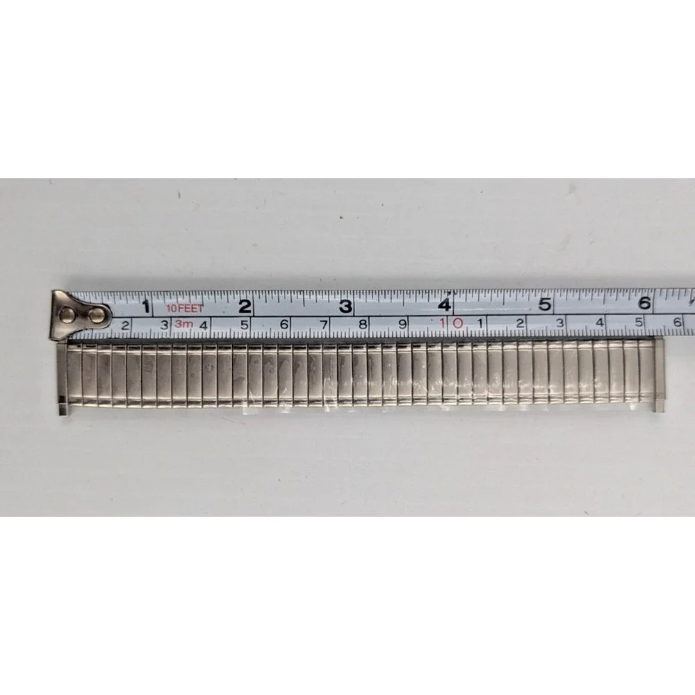 Speidel Silver Twist O Flex Stainless Steel Mens Watch Band